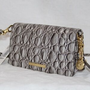 NWT Brahmin Minuette Dove Vanderbilt Leather Purse